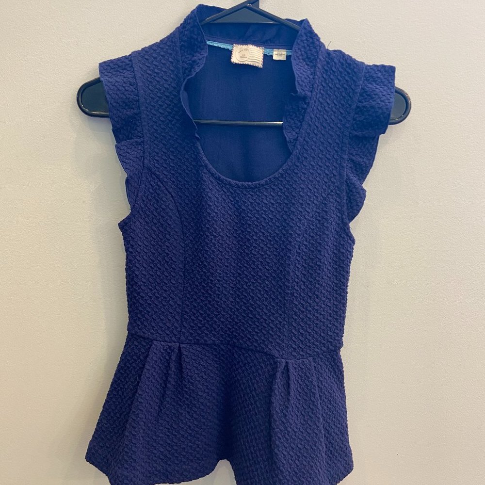 Anthropologie XS Peplum Top